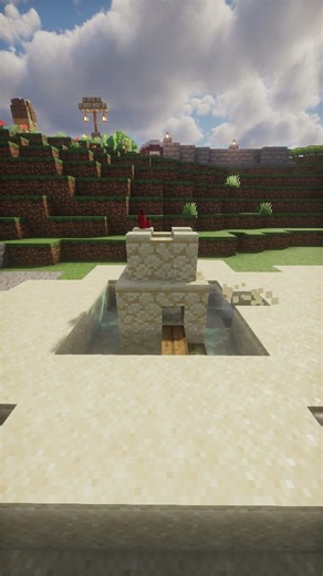 I Built a Tiny Sand Castle 🏰 | Minecraft Mini Build