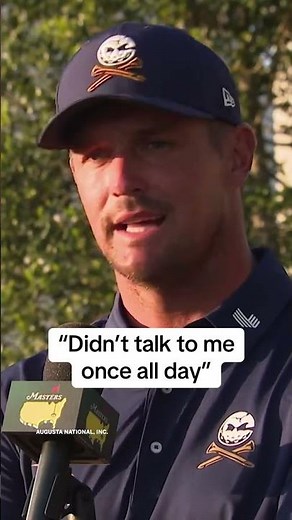 DeChambeau says he and Mcllroy didn’t speak at the final round of The Masters 👀