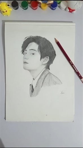 BTS V drawing💜| #bts
