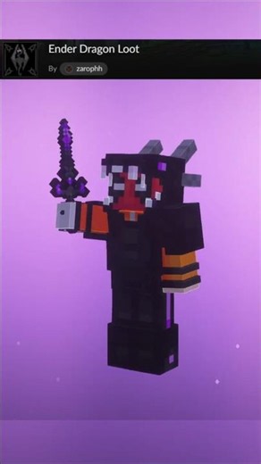 This mod adds dragon armor to Minecraft! - Ender Dragon Loot