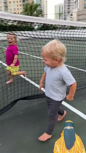 Kids are laughing together. Baby smile sound! #shorts