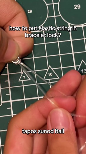 How to Put Elastic String in Bracelet Lock? Tutorial