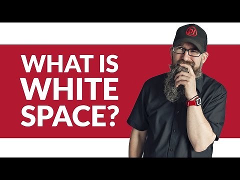 What is white or negative space? Why you need to use it in your layouts - Design Basics #03