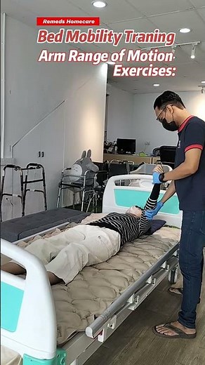 Bed Mobility Training - Arm Range of Motion Exercise