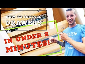 How To Install Drawer Sliders The Easy Way! | Woodworking