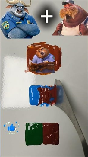 Creating Zootopia Characters with Paint! 🦄 Yax, Gazelle & Grizzby Color Mix