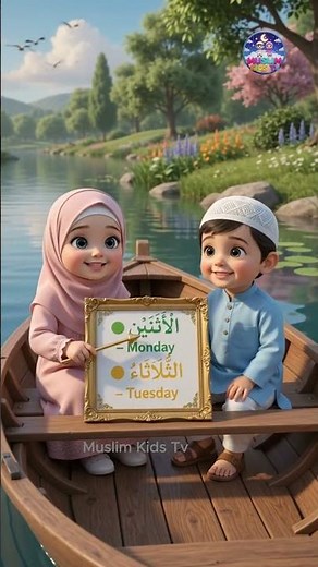 7 Days of the Week in Arabic & English | Friday to Thursday | Islamic Kids Learning
