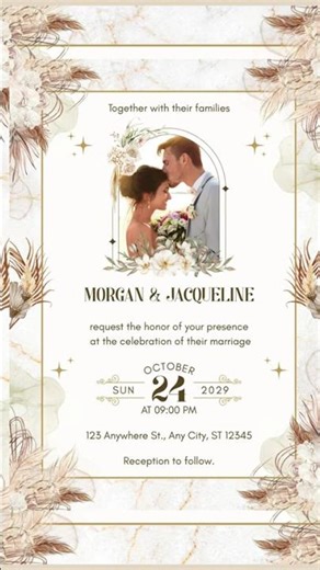 wedding card | Canva design.#viral #amazing
