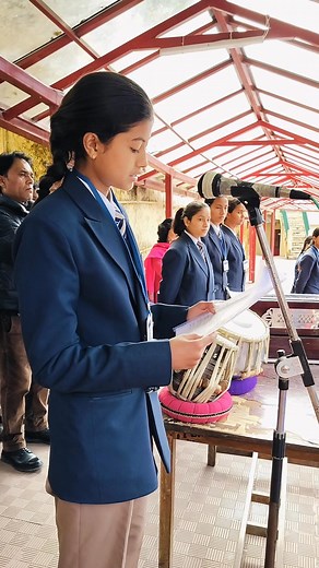 A special assembly was conducted today(31/10/25) by Class 10-C on the occasion of Igas, also known as Budhi Diwali. | Mlsbvm, Nainital