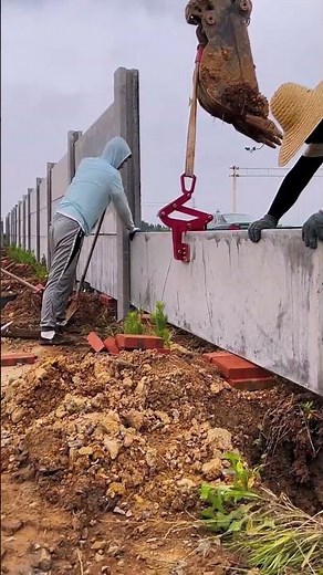 The process of installing precast concrete wall panels