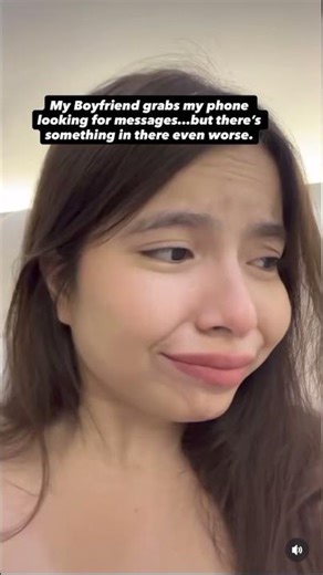 Bf checks my phone but there's something worse 🥹😭 #shorts