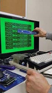 Color Computer 2 with 30 x 80 Tile Graphics #trs80 #retro