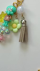 Spongebob Bag Charm: Beaded Cartoon Character Purse Accessory - Etsy