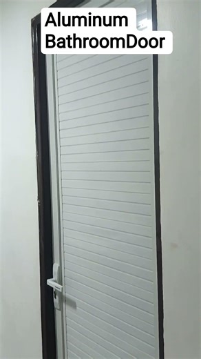 aluminum bathroom Door #bathroom #aluminum #diy