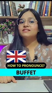 99K views · 921 reactions | How to Pronounce BUFFET Correctly?  | Speak English with Shivangi | Facebook