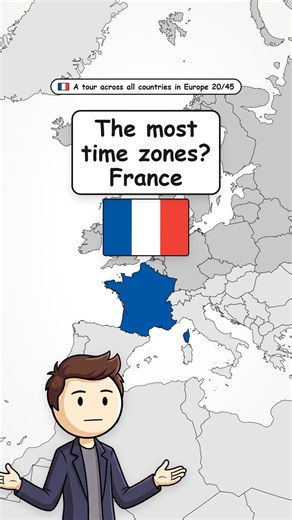 The Country With the Most Time Zones Is… France 🇫🇷