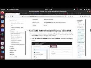 Tutorial: Filter network traffic with a network security group using the Azure portal