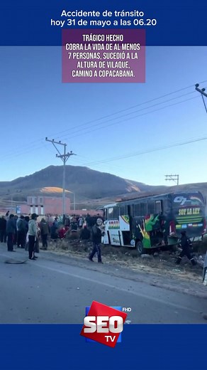 Accidente fatal en carretera a Copacabana hoy