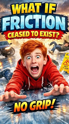 No friction = total chaos 🧲⚡🌍 #physics #mindblown