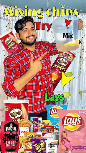 Mixing All My Chips Together 😱 | Crazy Chips Challenge #shortsfeed