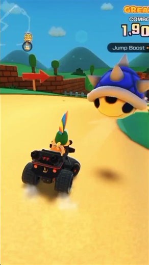 Next Level Jump Boost Gameplay! 🚗💨 #gamingshorts #marioart #games