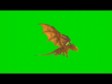 Flying Dragon – Looped Green Screen VFX Animation