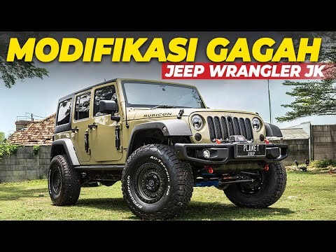 REVIEW MODIFIKASI JEEP JK COMMANDO GREEN || LIFT UP 4 INCH