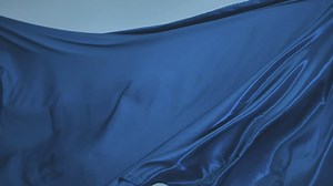 Bright blue fabric texture moving with the wind - Free Stock Video