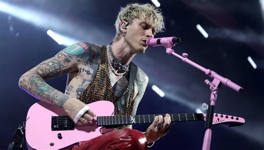 Machine Gun Kelly stops the show at London’s O2 Arena after a fan falls through a hole in the stage