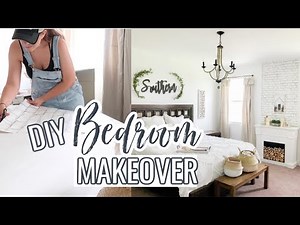 DIY MASTER BEDROOM MAKEOVER ON A BUDGET | Decorating Ideas | Modern Farmhouse Bedroom | Bedroom DIY