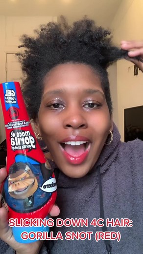 How to Slick Down 4C Hair with Gorilla Snot Gel
