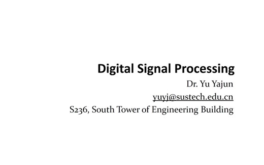 L3.3 Time Domain Representation of Discrete Time System (EN）