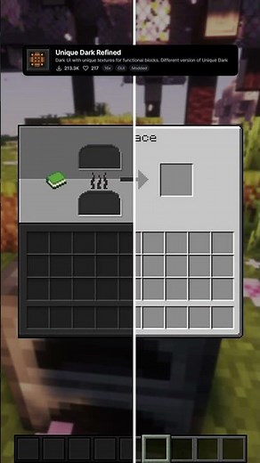 Unique Dark Refined: Best Dark UI Minecraft Texture Pack #minecraft #texturepack #mc