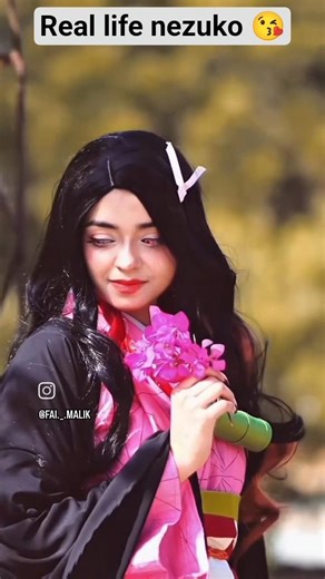 Real Life Nezuko Kamado! 😍 | Demon Slayer Cosplay #Shorts