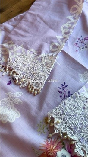 Sleeves Patchwork & Cutwork Embroidery with Handmade Beads | Design Tutorial