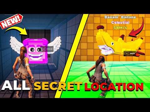 ALL SECRET LOCATIONS IN SURVIVE THE LAVA FOR BRAINROT FORTNITE