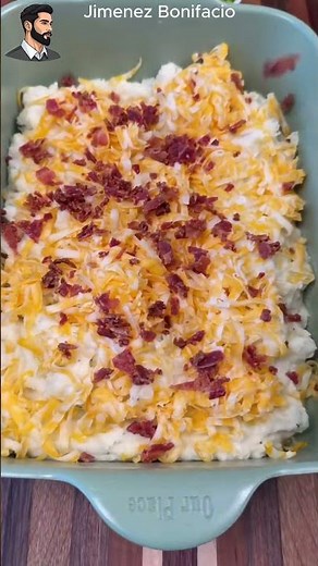 The Ultimate Loaded Mashed Potato Casserole 🥔🧀 Cheesy Bacon & Green Onion Recipe