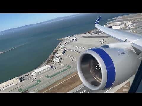 Scandinavian Airlines SAS A350-900 San Francisco (SFO) - Copenhagen (CPH) Flight [4K]