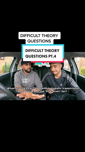 When to Use Kickdown in an Automatic Car | Theory Test Tips