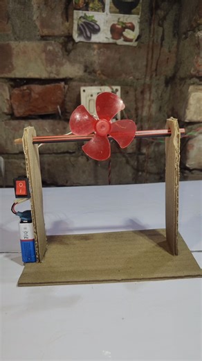 DIY Mini Roll Fan Part 3 | Final Assembly + Working Test | Cardboard Fan Project