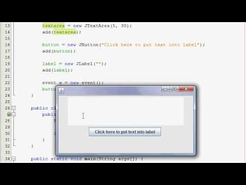 Java GUI Tutorial 28 - JTextArea