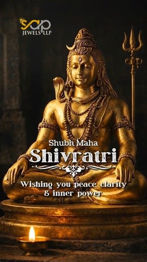 SAP Jewels LLP • Gold Manufacturers • Wholesalers on Instagram: "In stillness, we discover strength. In devotion, we find clarity. This Maha Shivaratri, may Lord Shiva bless you with inner power and peace. — SAP Jewels LLP #MahaShivaratri #StillnessIsStrength #SAPJewels #DevotionInGold #SacredElegance"