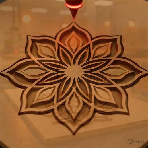 Laser Cutting MDF Design 🔥 Satisfying Process | DIY Crafts India