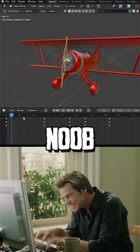 Noob vs Pro: Animação de Helice! #blendertutorial