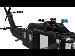 UH-60 Black Hawk Lego Army Transport Helicopter! How to Build UH-60