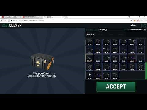CSGO CLICKER HACK INFINITE MONEY!!!?? [Patched check desc for new method]