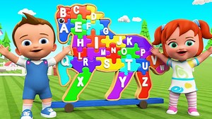 129K views · 2.5K reactions | ABC Songs for Children - Little Babies Fun Play Learning Alphabets with Wooden Horse Puzzle Toy Set | Colors For Kids | Facebook