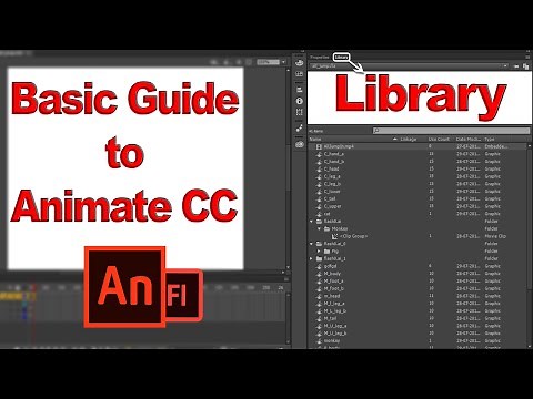 WHAT is ADOBE FLASH LIBRARY - Basic Guide to Adobe animate CC LIBRARY|| Dream2Animate
