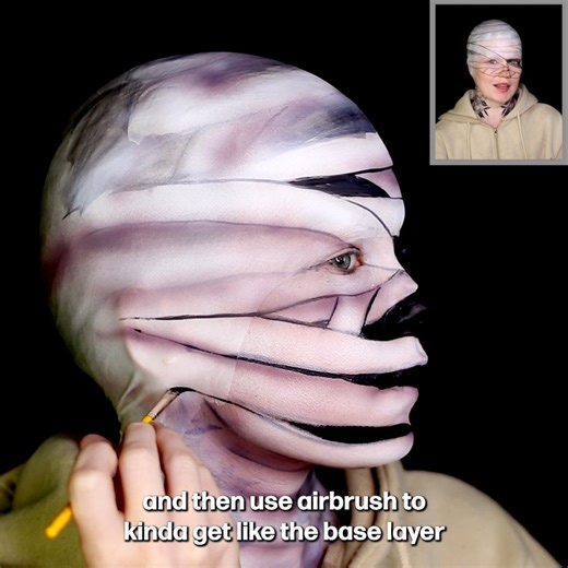 Transform yourself into an eerie and captivating mummy with these mesmerizing makeup techniques. | Jo Steel