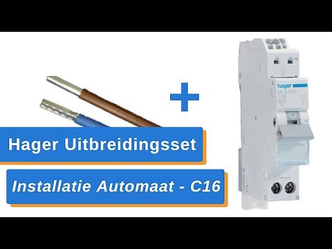 De Hager Installatieautomaat uitbreidingsset C16 MLS516 - VKS12SJ - 123Groepenkast.nl
